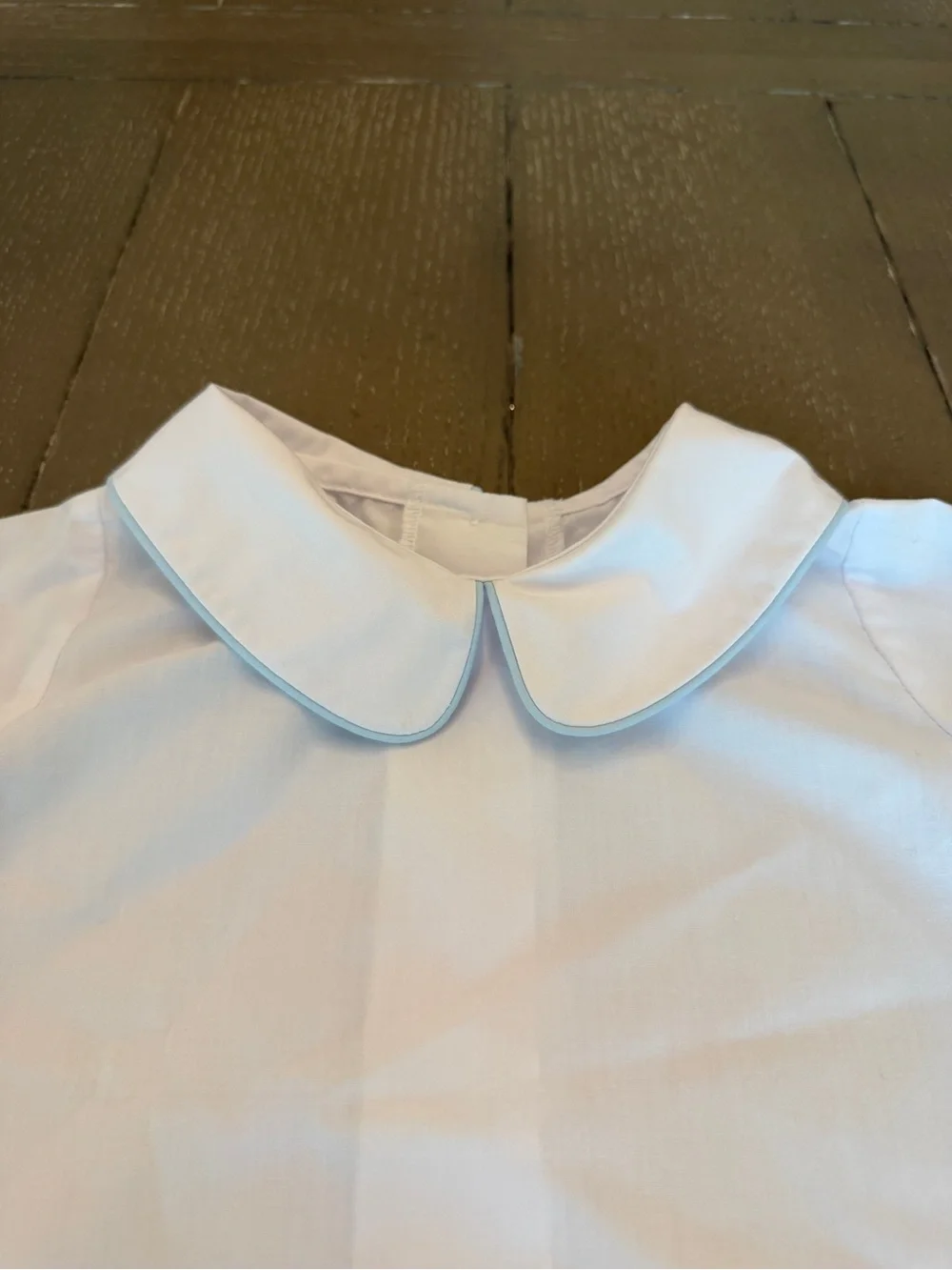 Beaufort Bonnet Boys’ Peter Pan Collar White Short-Sleeve Dress Shirt • Size 3T